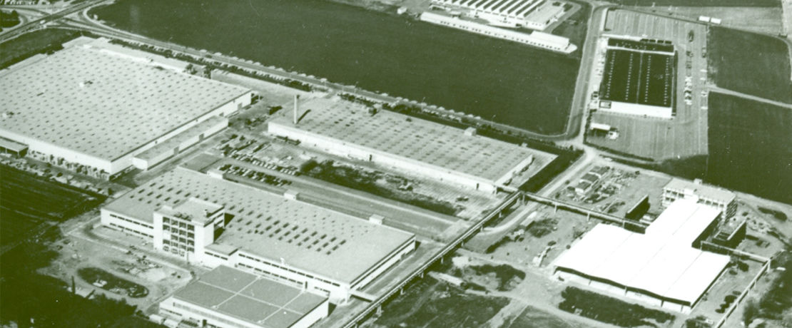 Weiterstadt plant aerial view from 1970