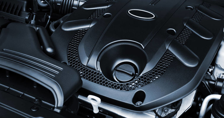 view of automotive engine