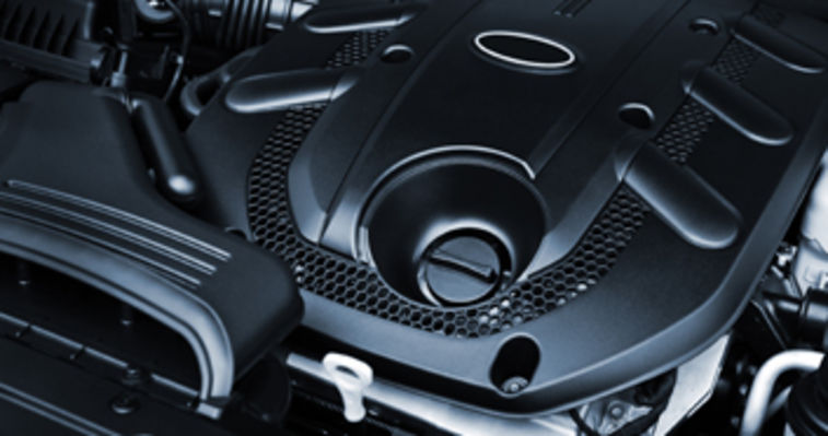 view of automotive engine